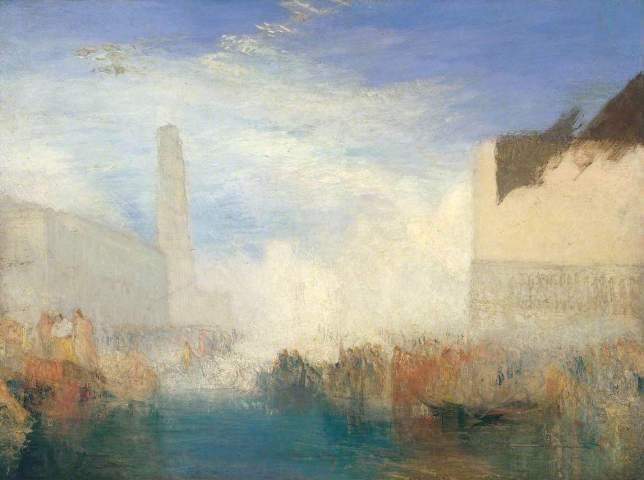 romanticism art turner venice the piazzetta